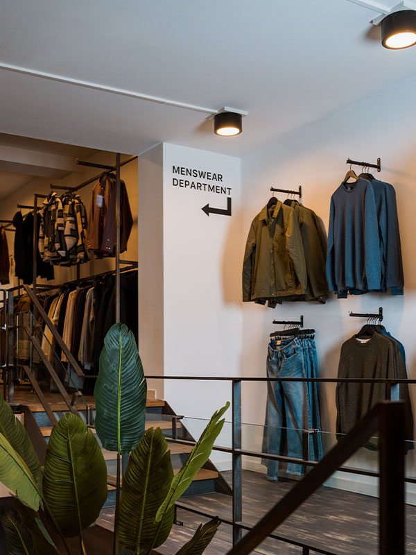 Binnen in de Moustache winkel in Maastricht